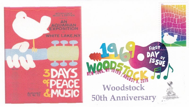 Woodstock 50th Anniversary FDC