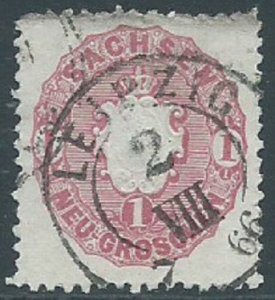 Saxony, Sc #17, 1ng Used