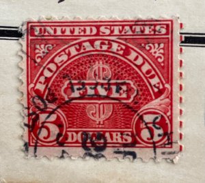 Scott J-78  1930 5 dollars  postage due stamp