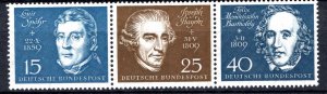 Germany Bund Scott # 804b, 804d, 804e, mint nh, se-tenant