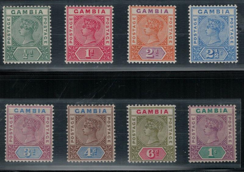 Gambia 1898 SC 20-27 Mint SCV $153.00 Set 