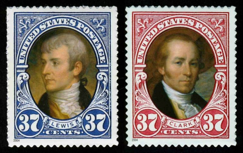 #3855-3856 37c Lewis & Clark, Singles, Mint **ANY 4=FREE SHIPPING**