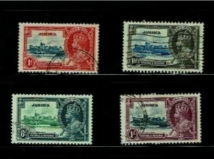 Jamaica: 1935 King George V Silver Jubilee, Good Used set