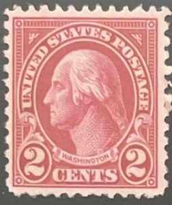 Scott #634 1926 2¢ George Washington rotary perf. 11 x 10.5 unused no gum