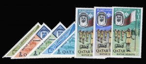 Qatar #53-60 Cat$49.25, 1965 Boy Scouts, complete set, never hinged