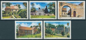 Jersey 1986 MNH Architecture Stamps National Trust 50th Anniv Buildings 5v Set 