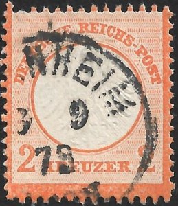 Germany Scott # 8 Used. CV $165. All Additional Items Ship Free.