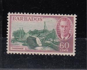 Barbados - 1950 KGVI 60c careen-age Sc# 225 - MNH (1989)