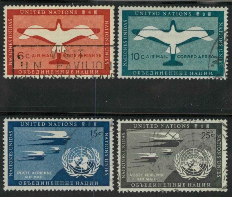 United Nations C1-C4 Used VF (scott # on C4)