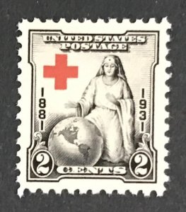 US #702 XF Mint NH OG.   11069