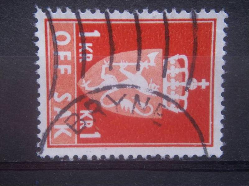 NORWAY, 1973, used 1kr POSTAGE DUE, Scott O92