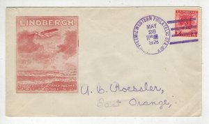 1928 GEORGE WASHINGTON VALLEY FORGE 645-37 ROESSLER & PURPLE EXHIB. CANCEL $100
