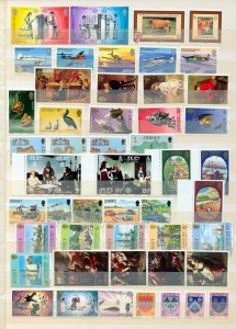 JERSEY Good Royalty Ships Birds Art MNH Collection (Appx 180+Stamps)Aed690