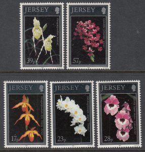 Jersey 626-630 Flowers MNH VF