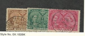 Canada, Postage Stamp, #51-53 Used, 1897