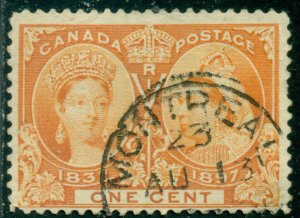 CANADA SCOTT # 51, USED, FINE. GREAT PRICE!