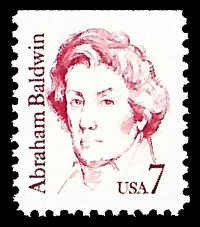 PCBstamps   US #1850 7c Abraham Baldwin, MNH, (11)