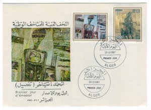 Algeria 1987 FDC Stamps Scott 829-830 Art Modern Paintings