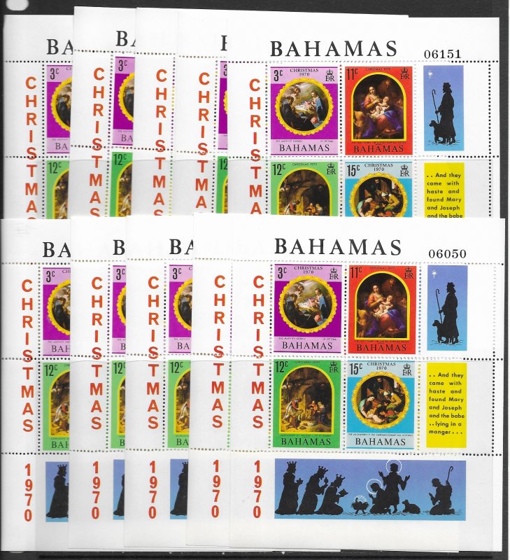 Bahamas 312a MNH S/S x 10, vf. see desc. 2020 CV 22.50