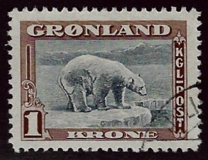 Greenland SC#16 Used VF SCV$40.00...!!