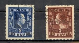 Liectenstein Scott 259a-260a Used VF (Catalog Value $370.00)