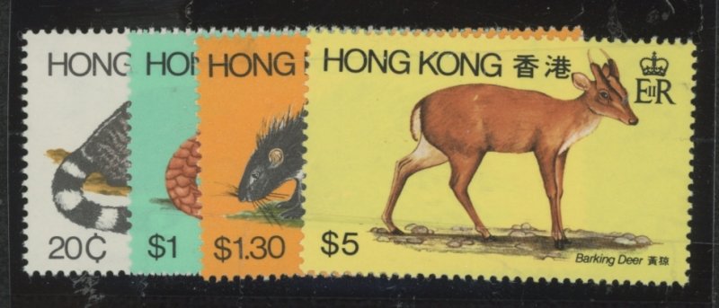 Hong Kong #384-387 Mint (NH) Single (Complete Set)