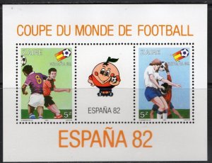 Thematic stamps ZAIRE 1981 W.C.FOOTBALL MS1075 mint