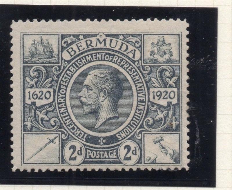 Bermuda 1921 Early Issue Fine Mint Hinged 2d. 294558