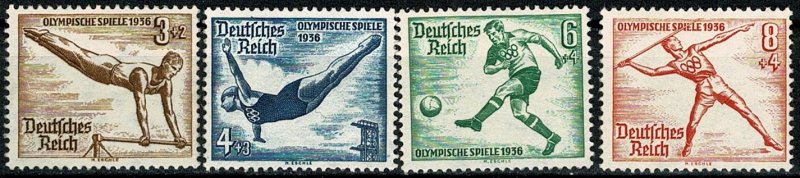 GERMANY 1936 FULL SET of 8 SG606-13 MH Wmk. w97 P.13.5 x 14 SUPERB CONDITION