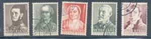 Netherlands Sc B134-8 1941 Charity stamp set used