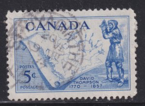 Canada 370 Thompson & Map 5¢ 1957