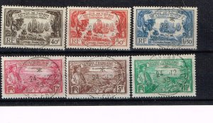 French Guiana  1938  156-61  Used