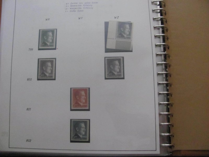 Germany 1941-44 MNH HITLER ALBUM ALMOST EVERY POSSIBILITY UNIQUE 63 PICTURE(118)