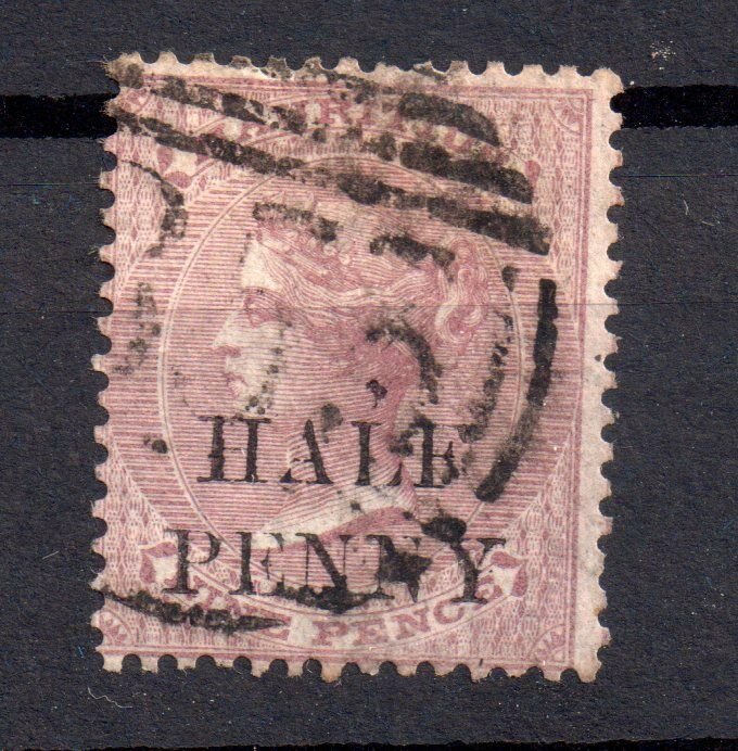 Mauritius 1879 1/2d on 9d fine used SG#76 WS16698