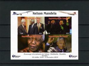 Nelson Mandela in memory,4 Stamps Mint Sheet #III