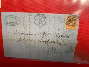 FRANCE SCOTT 18 On Cover 8 Jan, 1861 
