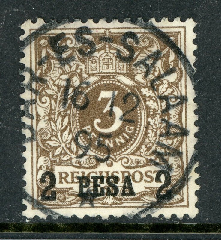 East Africa 1893 Germany 2 Pesa/3 Pfennig First Issues Scott #1 VFU  L458 