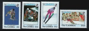 Gambia 1276-79 MNH 1992 Winter Olympics (ha1106)
