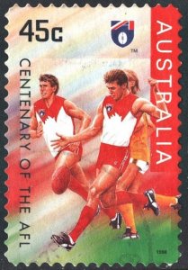 Australia SC#1510 45¢ Centenary of AFL: Sydney Swans (1996) Used