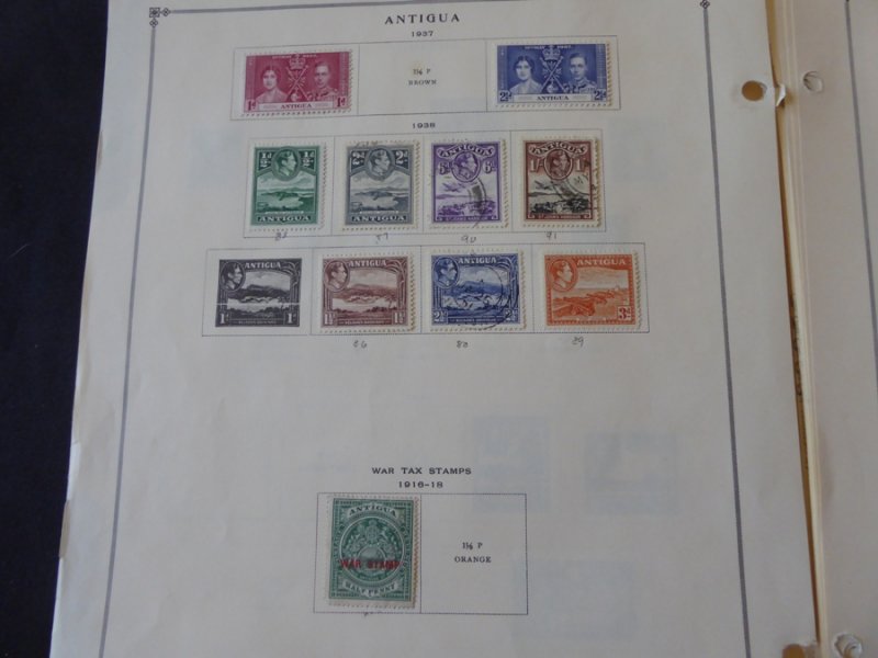 Antigua 1921-1985 Stamp Collection on Scott International Pages