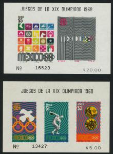 Mexico 998a,1000a, C342a,4a MNH Olympic Sports