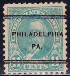 Precancel - DLE- Philadelphia, PA PSS 247 Compound Perf 1922-26 Issue