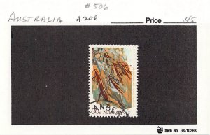 Australia 506 Used Cave Painting 1971 (SC0_608)