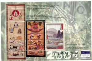 Grenada - 2004 - Year Of Rice - Sheet Of 3 stamps - MNH