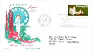 Canada 1972 FDC - Christmas Cover - Jackson Cachet - Ottawa, Ont - F78840