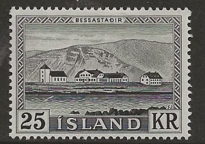 Iceland 305 1957  25 kr. fvf mint hinged