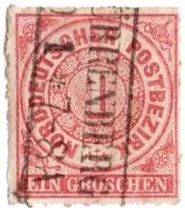 1868 Germany North German Confederation  Scott #- 1 One Groschen Used