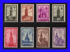 1939 - Belgica - Scott n  B 256 - B 263 - MNH - BE-026