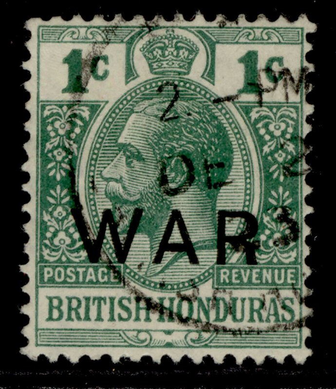 BRITISH HONDURAS GV SG119, 1c blue-green, VERY FINE USED. CDS