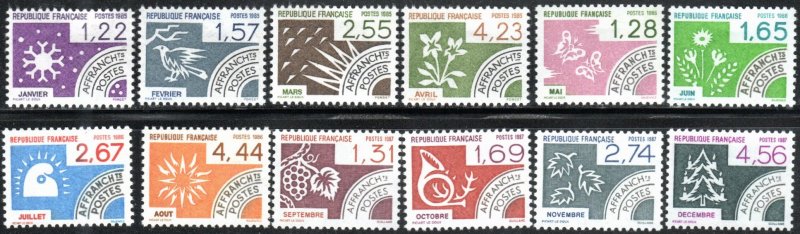 France 1953-1964 - Mint-NH - Months of the Year (1985-87) (cv $17.50)